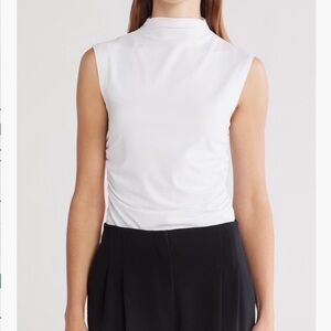 Jason Wu size XS mock neck White Sleeveless Women's Top